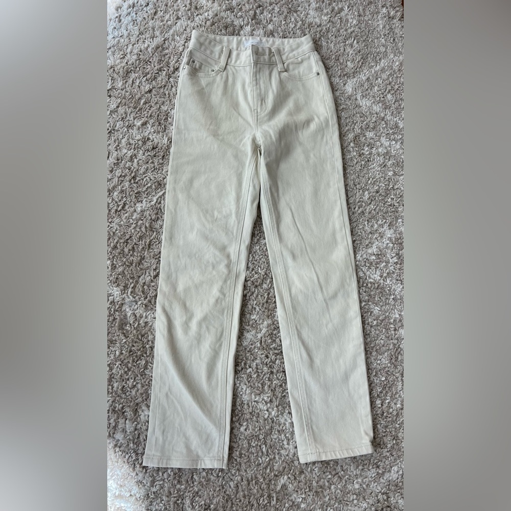 Oak + Fort Beige/Off white jeans